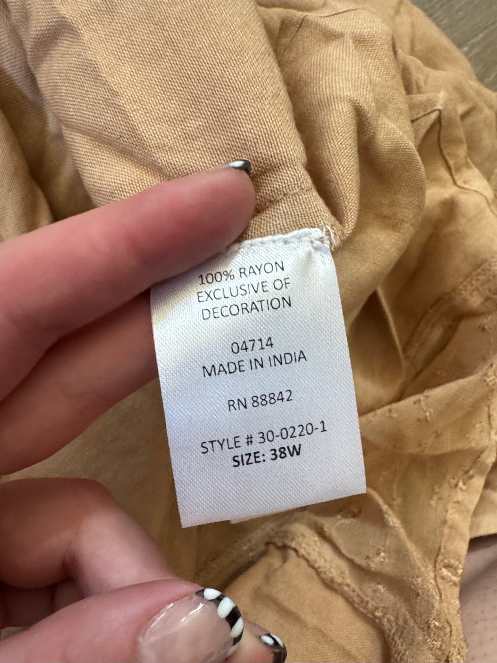 Roaman’s Light Beige Button-Front Tunic - Picture 9 of 10